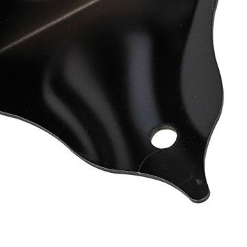 Yibuy Black Zinc Alloy Dobro Style Tailpiece 117mm Length for 6 Strings Dobro Resonator Guitar
