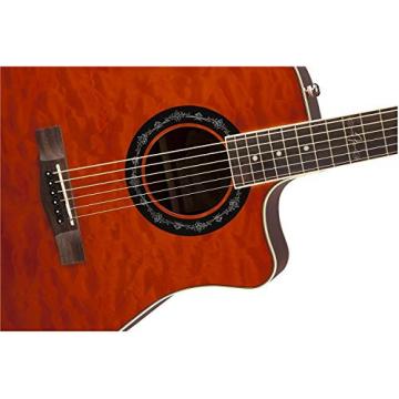 Fender T-Bucket 300-CE A/E Guitar Amber Quilt Cutaway V2 w/Gig Bag Plus More