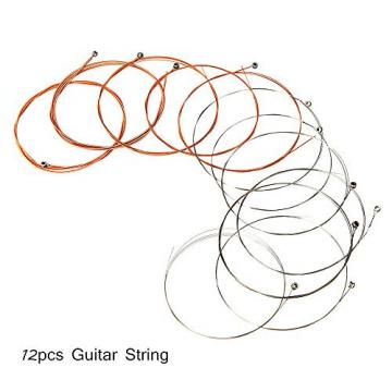 Rosbane(TM) Alice A2012 12-String Guitar String Stainless Steel Core Coated Copper Alloy Design for Acoustic Folk Guitar New Arrival
