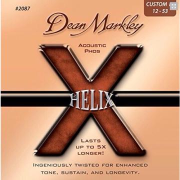 Dean Markley Helix Phosphor Bronze Elliptical Acoustic Guitar Strings 12-53