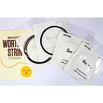 Worth Premium Package Tenor 26'' Ukulele String Brown Color with #4 LowG
