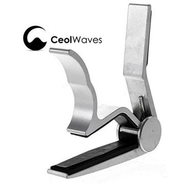 Ceol Waves Premium Alloy Capo - Perfect for Guitars Bass Ukuleles Banjos Mandolins - Quick Change Single Handed