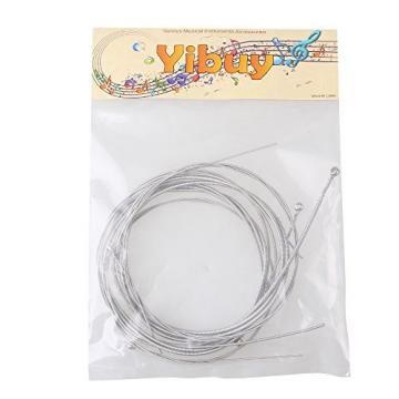 Yibuy 5 In 1 Chrome Nickel 5 Strings Electric Bass Guitar Strings Set Long Scale .040 .060 .080 .100 .125