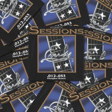 Everly Sessions Acoustic Guitar Strings - Phosphor Bronze - LT - 12-53 - 12 Pack