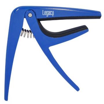 Legacy LC-01 Guitar Capo Trigger Style, Quick Release Clamp for 6 String Acoustic, Classical or Electric Guitars - Blue