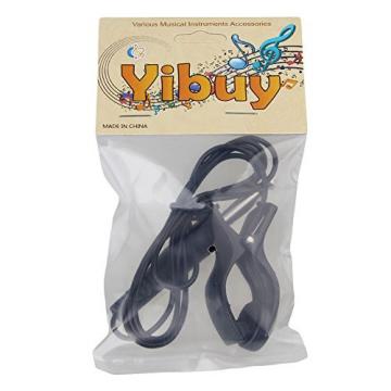 Yibuy 6mm Piezo Pickup Clips Contact Microphone for Violin Guitar BK use