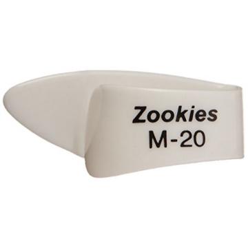 Dunlop Z9002M20 Zookies Thumbpicks, White, Medium 20&#8304;, 12/Bag