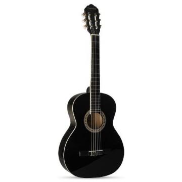 Giannini GN-15 BK Nylon String Acoustic with Spruce Top, Rosewood Neck, Glossy Black Finish