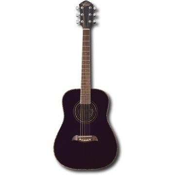 Oscar Schmidt OGHSB 1/2 Size Black Acoustic Guitar with Picks, Strings and More