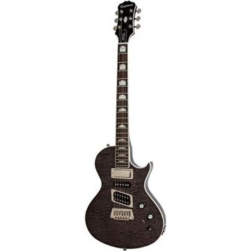 Epiphone Limited Edition Nighthawk Custom Quilt Electric Guitar Transparent Black