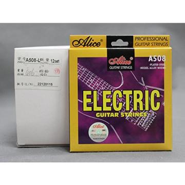 12 Sets Alice A508-L (010-046) Steel Nickel Electric Guitar Strings