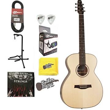 Seagull Maritime Concert SWS QIT Solid Wood A/E #040421 w/Effin Strings &amp; More
