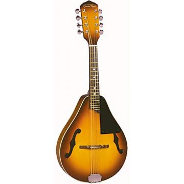 Santa Rosa MAND22 Mandolin Deep Arch Top Body Teardrop Shaped A Style, Honey Sunburst