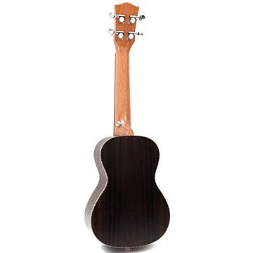 21 Inch Black Brown Soprano Ukulele 4 Strings Instrument All-Closed Laser Cutting + Decal Rosewood Hawaii Ukelele 1-
