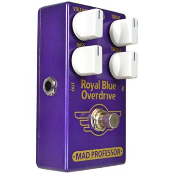 Mad Professor Royal Blue Tranparent Overdrive Pedal w/ 3 Cables