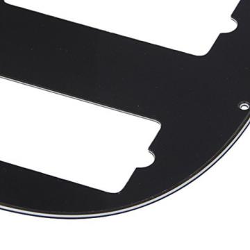 Yibuy Black Humbucker Hole Pickguard Plate for 5 String Electric Bass