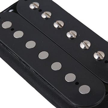 Yibuy Black Double Coil 7 String Bridge Neck Electric Guitar Humbucker Pickups Sets
