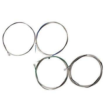 Yibuy Multicolor Steel Musical Cello Strings Set 0.48-1.50mm Replacement Set of 4