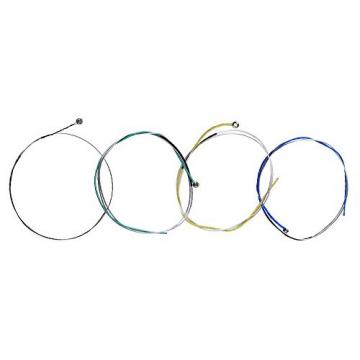 Yibuy Multicolor Musical Violin Strings Set 0.26-0.74mm Replacement Set of 4