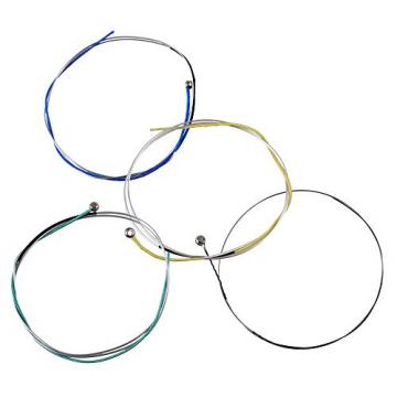Yibuy Multicolor Musical Violin Strings Set 0.26-0.74mm Replacement Set of 4