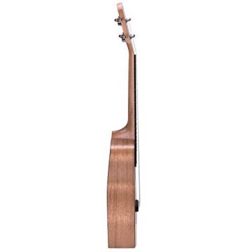 Neewer Concert Size 23 inches Mahogany Ukulele with Gig bag, Strap and Carbon Nylon String, 4 Strings White Binding Ukulele with 18 Brass Frets Rosewood Fingerboard and Bridge for Beginners to Solo