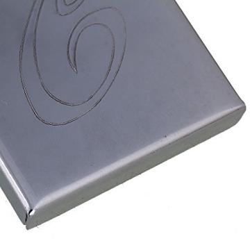 Yibuy 50 x 41mm Zinc Alloy Mandolin Tailpiece Numbers Decorative Silver