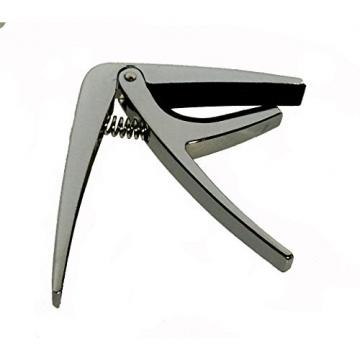 Tetra-Teknica Single-handed Guitar Capo Quick Change, Color Silver, 2 Pack