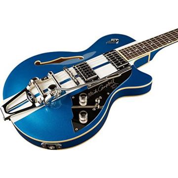 Duesenberg USA Starplayer TV Mike Campbell Semi-Hollow Electric Guitar Blue Metallic