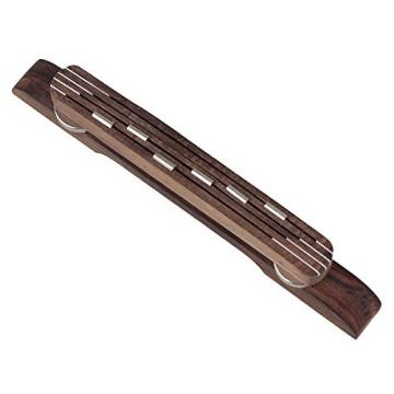 Yibuy 103mm Rosewood Mandolin Adjustable Bridge Set of 10