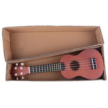 LAGRIMA 21&quot; Wood Acoustic Soprano Ukulele 12 Frets Uke Sapele Instrument