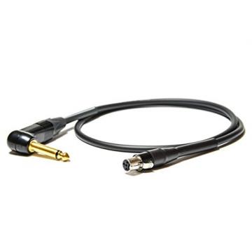 Heavy Duty Cable Upgrade for Line 6 RELAY G50, G55, G90, Shure, AKG, &amp; Sennheiser Wireless Transmitters (Right Angle) - Made in the USA by LUCID AUDIO PROJECT