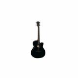 LAG T100ACEBLK Stage Auditorium Cutaway Acoustic-Electric Guitar - Black
