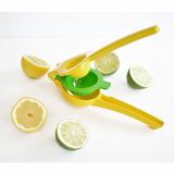Lemon Squeezer | Premium Quality Metal Lemon Lime Squeezer | Manual Citrus Press Juicer | Fruit Press Works for Limes and Oranges No Pulp or Seeds | 2-Bowl-in-1