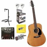 Seagull Acoustic Solid Cedar Top S6 Dreadnought Size #029396 w/Stand &amp; More
