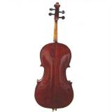Merano MC500 4/4 Size Hand Made Solid Wood Ebony High Flamed Oil Varnished Cello with Bag and Bow+Free Rosin