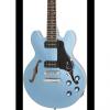 Custom Epiphone  ES-339 P90 PRO Semi-Hollowbody Electric Guitar  2017  Pelham Blue #1 small image