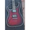 Custom 2012 Schecter Extreme Hellraiser C-1 M Left Handed Crimson Red Burst Satin Ebony Fretboard Guitar #1 small image