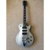 Custom Gibson Les Paul Deluxe modded Bigsby, p90s 1973 Silver Sparkle