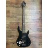 Custom Squier MB4 Bass Guitar Black With Skull #1 small image