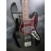 Custom 2001 Fender Deluxe Active Jazz Bass, Black W/ Gig Bag