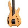 Custom Willcox Guitars Saber Bass 4 Fretless Natural Flame Maple - #S120110617 - 6.7 pounds