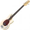 Custom Sterling by Music Man Ray35CA Classic Active Electric 5-String Bass Vintage Cream Finish with Gig Ba