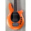 Custom Ernie Ball Music Man Bongo 5 HS 5-String Bass, Tangerine Pearl, Rosewood Board