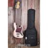 Custom Fender® Flea Jazz Bass 4 String Electric Bass Guitar Faded Shell Pink w Gig Bag #1 small image
