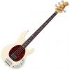 Custom Sterling by Music Man Ray34CA Classic Active Electric Bass Vintage Cream Finish with Gig Bag