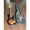 Custom Fender Modern Player Jazz Bass Sunburst Humbuckers Padded Gig Bag