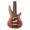 Custom Ibanez SR756 6-String Electric Bass Guitar Flat Natural #1 small image