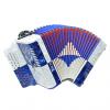 Custom Excalibur Super Classic PSI 3 Row - Button Accordion - Blue/White - Key of FBE #1 small image
