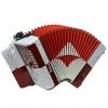 Custom Excalibur Super Classic PSI 3 Row - Button Accordion - Red/White - Key of FBE