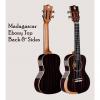 Custom Madagascar Ebony 24&quot; Concert Ukulele w/Comfort Edge Maple Arm Rest &amp; Free Gig Bag